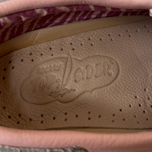 Sperry Top-Sider Tan Pink Authentic Original Boat Shoe Sneaker Size 5.5 - Picture 8 of 16